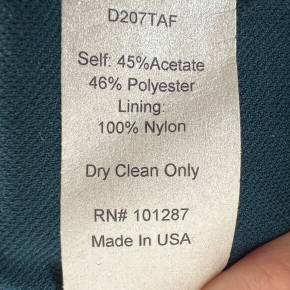 Camille La Vie Halter Plaid Bubble Dress Teal Purple Mini Jacquard Size XS - Picture 9 of 9